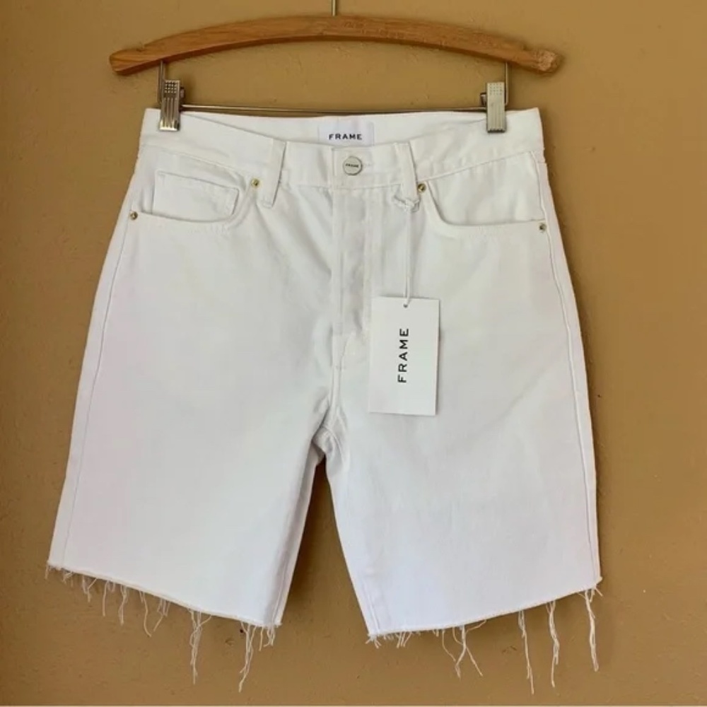 Frame Denim Le Slouch Bermuda shorts
White size 25